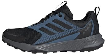 adidas Hombre Terrex Tracefinder 2 Climaproof Trail Running Shoes, Core Black/Core Black/Semi Impact Orange, 40 EU