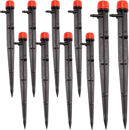 Micro Tropfer Sprinkler 0-70l/h in den Boden getrieben Bewässerungssystem 10x