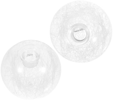 DIYEAH 2piezas Pantalla De Transparente De Forma De Globo De Repuesto De Vidrio Para Lámparas Colgantes De Cocina Pantallas De Lámpara Accesorios De Iluminación