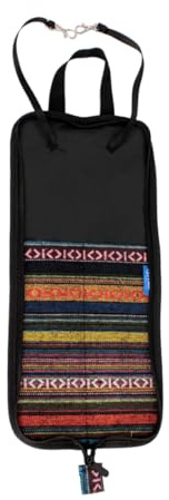 LOLIPPYY Drumstick Tasche aus Oxford Stoff mit Zwei Fächern und Tragegriff für Outdoor Auftritte zur Aufbewahrung von Drumsticks und Mallets