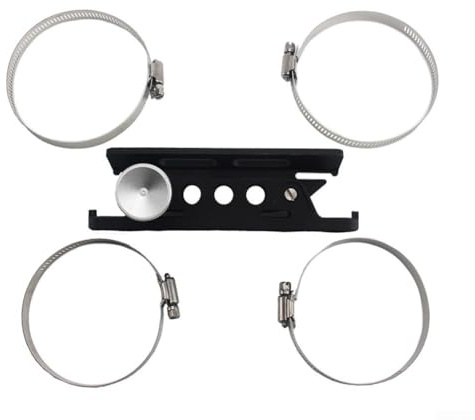 Soporte para extintor de incendios de coche, soporte de botella ajustable de liberación rápida para extintor para ATV para vehículo todoterreno UTV (plata)