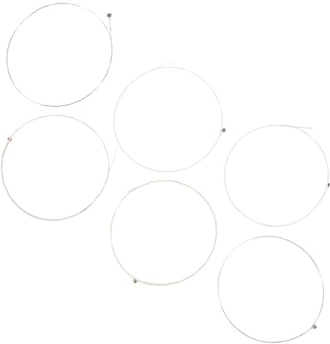 Yardwe 6 Stück Versilberte Kupfersaiten für Westerngitarre und E-gitarre Langlebiges Gitarrenzubehör zum Schutz und Klang für Anfänger und Profis
