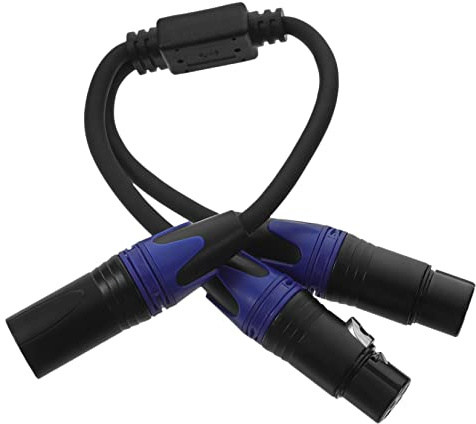 CORHAD Xlr Splitterkabel Polig Male Doppel Female Flexibles PVC Mikrofon Patchkabel Silberplattierte Metallstecker Kompatibel für Aufnahme Studio Konferenz und Professionelle