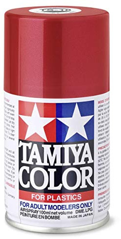 TAMIYA 85018-A00 TS-18 Metallic Red Glossy 100 ml Spray Paint for Plastic Model Making, Craft Accessories, Spray Paint for Model Making, 100 ml (Pack of 1)