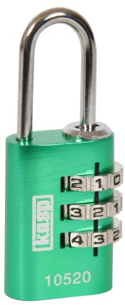Kasp K10520GRED Zahlenschloss, Aluminium, 20 mm, grün