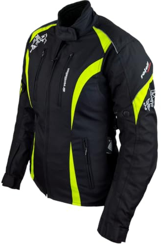 Roleff Racewear Motorradjacke Lady Latina, Neon Gelb, Größe L