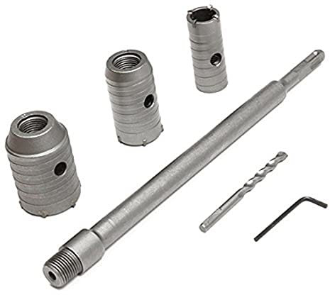 EsportsMJJ 3Pcs 30/40/50 mm SDS Plus Schaft Loch Sägen Cutter Concrete Zement Stone Wand Bohrer Mit Schraubenschlüssel