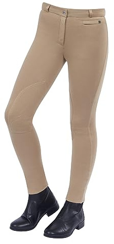 Dublin 2021 Jodhpurs da Donna con Zip Supa Fit Supa-Fit 808447 - Beige Womens Breech Size - 8
