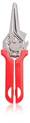 Kochblume Original Allzweckschere | Küchenschere, Haushaltsschere, 16cm, Edelstahl, in der bunten Box (rot)
