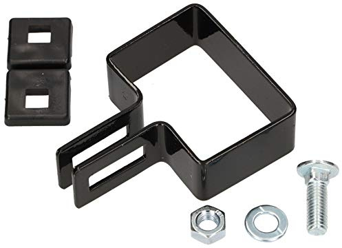 KOTARBAU® Endschelle rechteckig 60x40mm Zaunschelle für Zaunpfosten Schwarz Befestigung von Gitterstabmatten