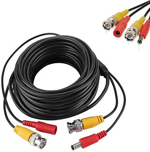 Cavo prolunga per telecamera di sorveglianza BNC DC 12 V corrente spina 5 10 20 30 40 50 100 metri YMPA VK-BNCK, lunghezza: 50 metri
