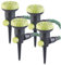 Royal Gardineer Beregner: 4er-Set Gartensprinkler zum Bewässern und Abkühlen, 9 Einstellungen (Gartensprenger, Viereckregner, Gartenschlauch)