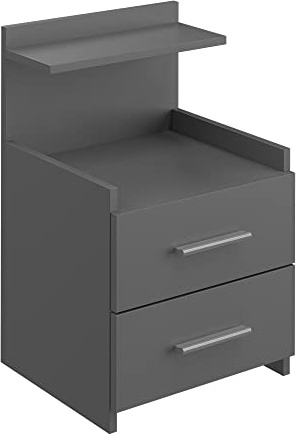 Vicco Nachttisch Alpin, Anthrazit, 40 x 62 cm