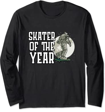 Skater of Year Skateboard Waveboard Longboard Skater Langarmshirt