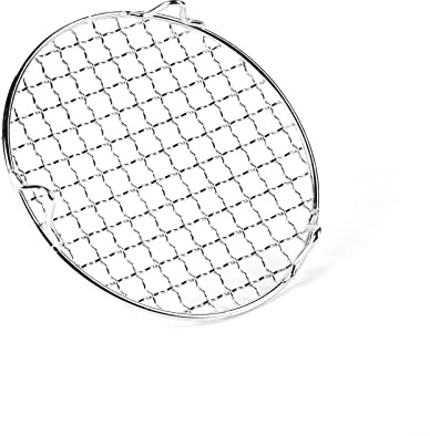 BeBeeQ Rundes Grillrost Grillnetz Edelstahl Grill Netze Mehrzweck Kühlgitter Kuchenkühlregal Brot Keks Trockennetz,210mm/8.25'', Silber