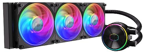 Cooler Master MasterLiquid PL360 Flux 30th Anniversary Edition - Enfriador líquido de CPU - 3 ventiladores de 120 mm, radiador de 360 mm, controlador RGB direccionable Gen 2 incluido - Compatible con