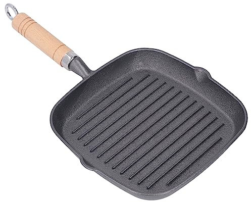 Bistecchiera, Bistecchiera Quadrata in Ghisa Bistecchiera Quadrata con Beccucci Per Versare Bistecchiera Antiaderente Per Stufa Bistecca Padella Per Interni Esterni