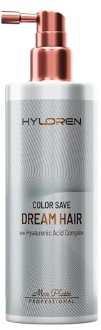 Hyloren Dream Hair Spray for Colored/Dry Hair - Color Save Formula, Humidity Resistant, Smooth, Uniform Hair, Locks in Moisture, High Gloss Shine, Heat Protection - 250ML