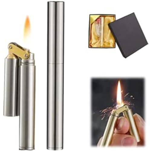 LLIANG Light Metal Creative Cool Gas-Free Storm Jet Flame Kerosene Lighter
