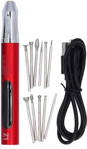 Elektrischer Gravierstift mit 3,7 V, 10 W, USB-Aufladung, 10.000 Bis 20.000 U/min, 3-stufige Stufenlose Einstellung, Schleif-Rotationswerkzeug Zum Polieren