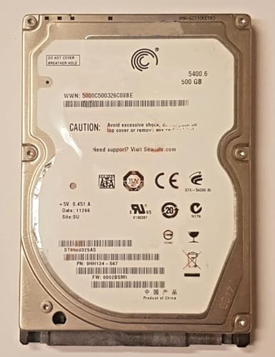 500 GB SATA ST9500325AS 5400 rpm 8 MB HDD 2,5 disco rigido interno