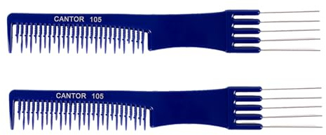 Lift Teasing Wide Tooth Comb – 2 Pack Chemical and Heat Resistant Detangler Comb – Anti Static Comb For All Hair Types – Durable and Lightweight - By Cantor