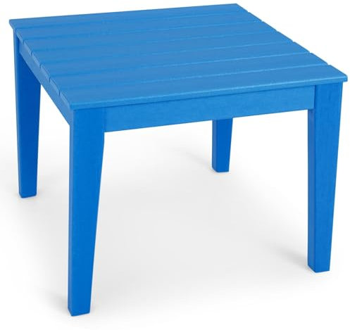 LIFEZEAL Kindertisch, Tisch für Kinder, Kleiner Esstisch aus Holz, Robuster & Langlebiger Tisch, Kinderzimmertisch Indoor & Outdoor, 64,5 x 64,5 x 51 cm, bis zu 100 kg (Blau)