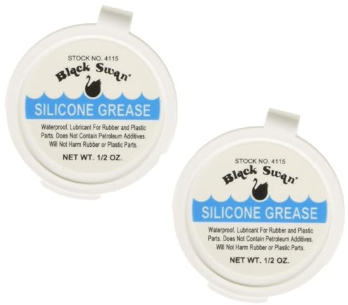 2 Pack | Black Swan SG1P2 Silicone Grease, 0.5 oz | Twin Pack |