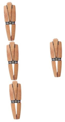 Operitacx 4stücke Fixing Clip Wiederverwendbare Holzklammer Für Schmuckherstellung Ringpolierwerkzeug Mit Stabiler -funktion Für Präzises Arbeiten Und -projekte