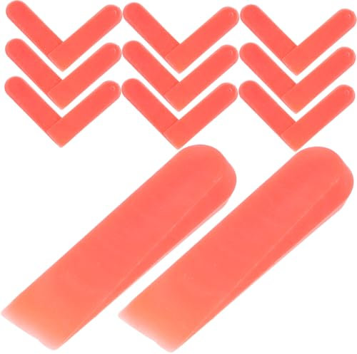 Mikikit 100pcs Red 5mm Plastic Tile Leveling Wedges and Spacers for Ceramic Floor Tile Installation Grout Adjustment Tool for Wall and Floor Tiling