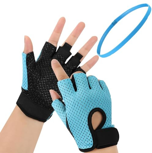 QEEROYO Gants Musculation Homme et Femme, Gants de Fitness Respirants pour Hommes et Femmes, Gant Fitness Gymnastique Sport Anti-Dérapant, pour Fitness Gym Respirant Anti-dérapant Unisex, M