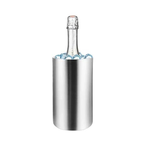 VNSMM Drinks Cooler Wine Cooler Bucket Double Wall Wine Bottle Cooler Holder Champagne Cooler Beer Chiller Ice Bucket Bar Tool Wine Cooler