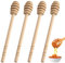 4 Pcs Wooden Honey Mixing Stirrer - 16cm Honey Spoon Wooden Honey Dipper Stick - Long Handle Wood Honey Spoon Stir Bar - Wood Drizzler for Honey Jar Dispense Drizzle Honey and Kitchen Tools