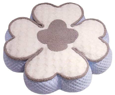 LAIOUSN Cojín de suelo con diseño de flor japonesa, fácil de limpiar, tapete de algodón PP para leer y relajar