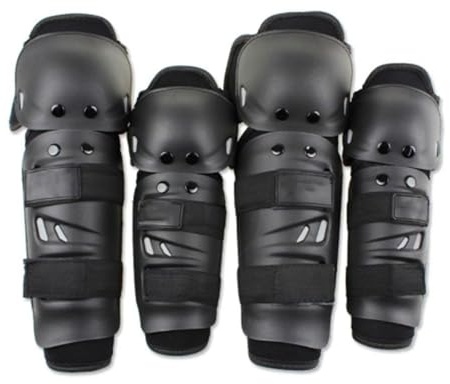 Juego De 4 Rodilleras para Motociclismo, Equipo Protección, Y Coderas, Cuatro En Uno