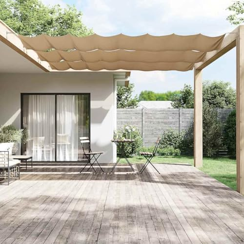 Holamys Toldo vertical, 100 x 1000 cm, tela Oxford impermeable, protección UV, ideal para balcón, jardín, terraza, privacidad, protección contra el viento, sombrilla duradera para exteriores