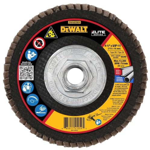 DeWalt DWA8280H 40 g T29 XP ceramica disco abrasivo, 4 – 1/5,1 cm x 5/20,3 cm