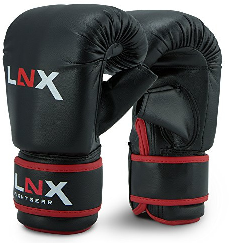 LNX Boxsackhandschuhe Pro Fight - Sandsackhandschuhe Gerätehandschuhe Boxsack Handschuhe günstig schwarz rot Ballhandschuhe