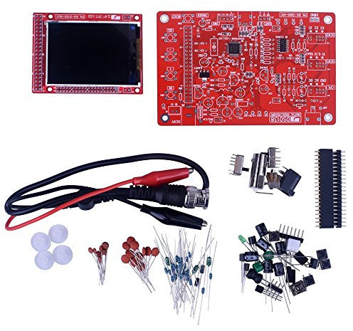 DollaTek DSO138 DIY KIT Open Source 2.4 TFT 1Msps Digital Oscilloscope Kit with DIY parts + Probe 13803K（SMD pre-soldered）