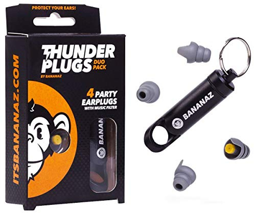 Bananaz BAN-DU1 TP-Duopack Gehoerschutz, M, Grau