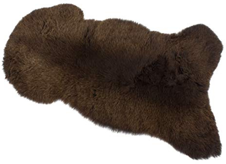 Vehi Mercatus - Pelle d'agnello irlandese, senza sostanze nocive, 110 x 70 cm, colore: Marrone