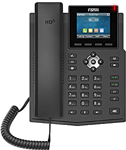 Fanvil X3SG Téléphone IP Gigabit avec 4 lignes SIP et 2 touches de ligne et écran couleur 2,8
