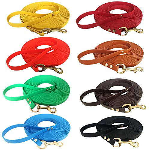 Bio-Leine Leichte Leine für Kleintiere - 9mm breit I 2 bis 15m - Schleppleine mit Handschlaufe für Kaninchen Hamster Meerschweinchen aus Biothane I 20 Farben