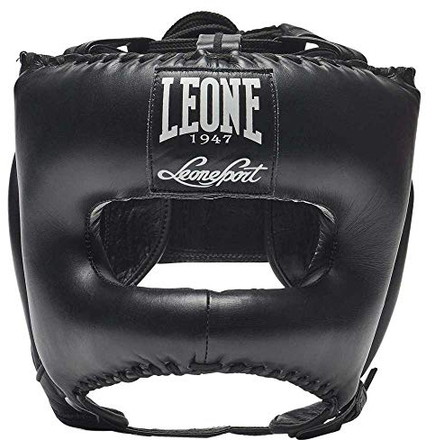 LEONE 1947, Boxhelm, Unisex-Erwachsene, Schwarz, S/M, CS433