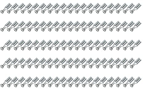 100 Flachsteckhülse 2,8x0,5 Kabelschuh unisoliert 0,50²-1,0² Rasthaken/Rastzunge