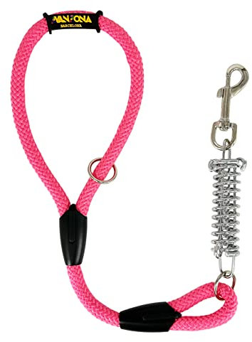 Hundeleine, Stoßdämpfer, Anti-Zug, für mittelgroße und große Hunde, 60cm. Rosa