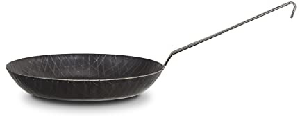 Meisterkoch Premium Bratpfanne 28 cm Ø, Made in Germany, für Küche und Herd | Profi-Pfanne aus Schmiedeeisen induktionsgeeignet, zum Kochen auf Herd, Grill, offenem Feuer und im Ofen geeignet