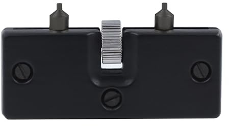 masar Premium - Verktyg - för byte av klockbatterier - öppnare upp till Ø 50 mm - stålkäftar - svart silver, Svart - silver, modern eller minimalistisk