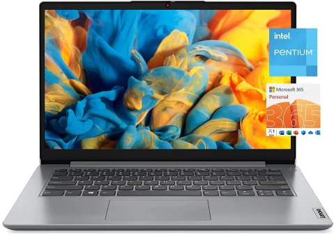 Lenovo IdeaPad 1 14 Laptop, 14.0 HD Display, Intel Pentium N5030 4-Core(Beat N4020), 4GB RAM, 256GB Storage, Intel UHD Graphics 605, 1 Year Microsoft 365, Win 11 in S Mode, ZYN Bundle