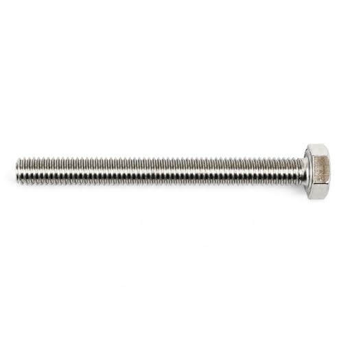 Tornillos Hexagonales DIN 933 Inox A2-70 M6X60 | Pack de 25, Rosca completa, Inoxidable, Para fijaciones metálicas